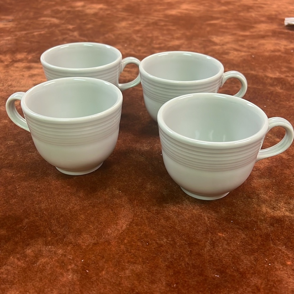 Set of 4 Fiesta Tea Cups